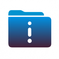 INFO-Folder blau