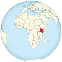Kenia am Globus by Wikipedia 