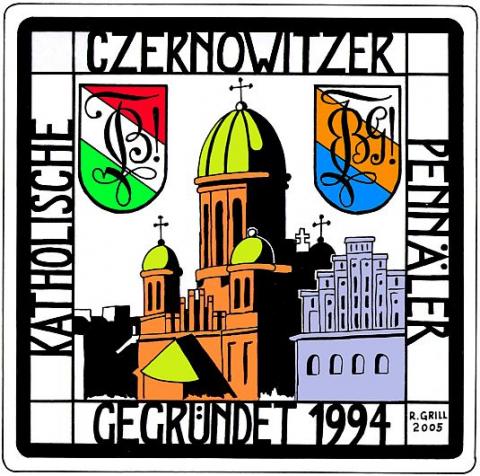 Czernowitzer Verbindungen - ein Bierdeckel der Sammlung Raimund Lang, Salzburg.
