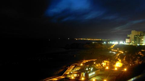 Nacht im Hafen von Aya Nappa, Zypern