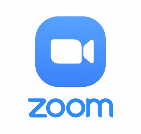 ZOOM Logo von freepnglogos.com bereitgestllt ZOOM Logo mit Schriftzug in Blau und Weiß