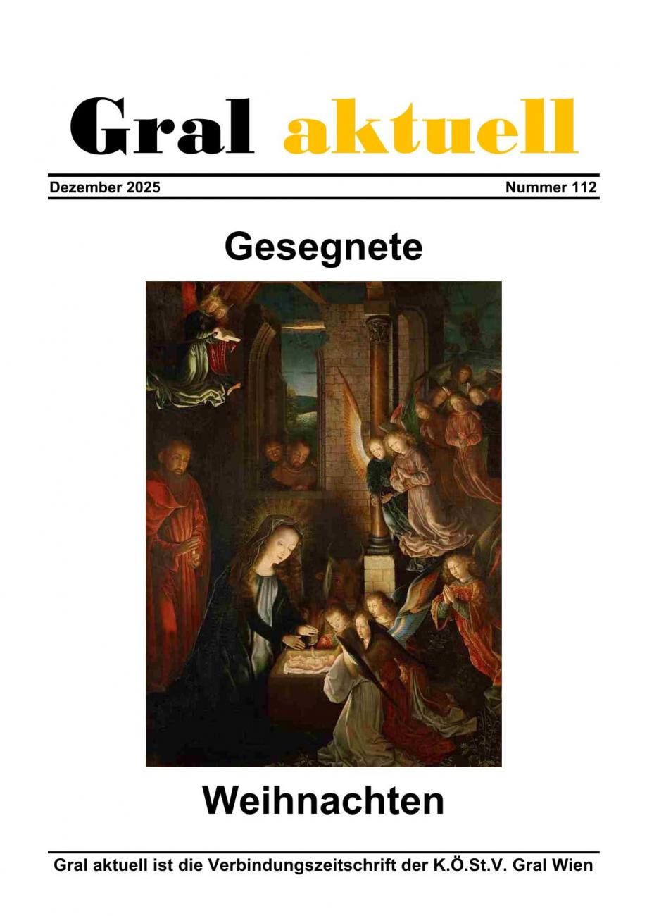 Gral aktuell Titelblatt #112 Weihnachtsmotiv Jesus in der Krippe