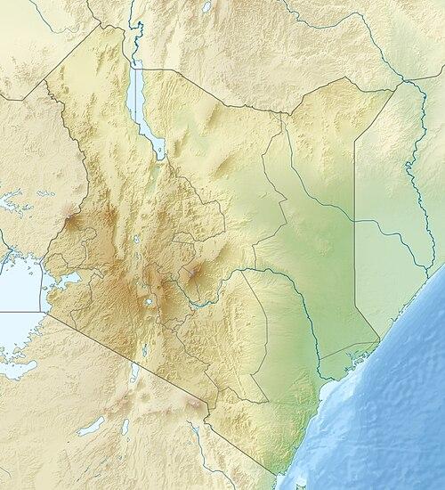 Kenia Topographie by Wikipedia