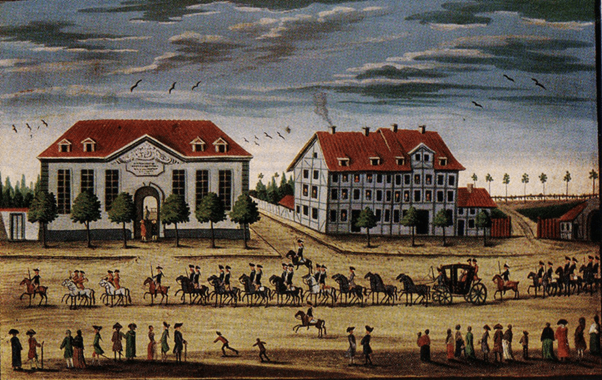 Comitat Göttingen Einholung Besuch Herzog von Yotk 22.August 1765 Comitat in Göttingen um 1756 by Wikimedia